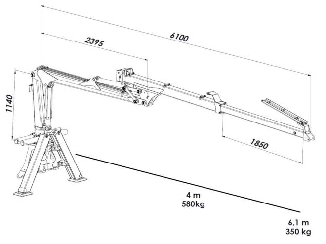 Hydraulick ruka PALMS 3,61 obr. 2