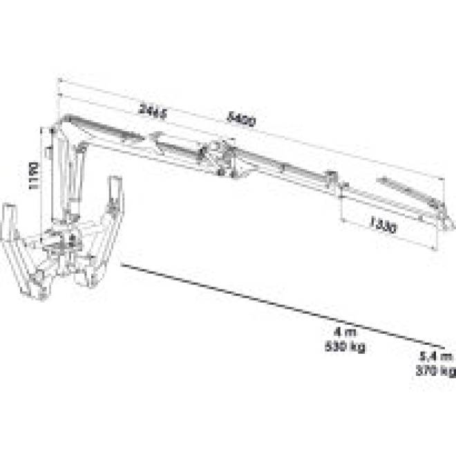 Hydraulick ruka PALMS 2,54 obr.2