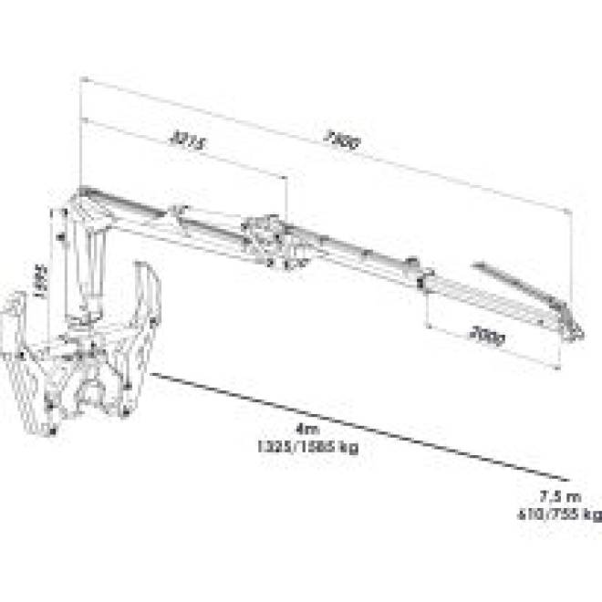 Hydraulick ruka PALMS 7,75 obr.2